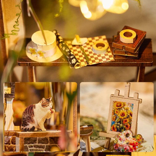 Atelier og blomsterkrogen