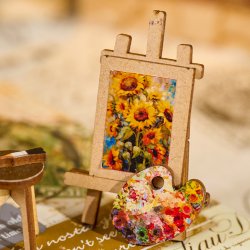 Atelier og blomsterkrogen