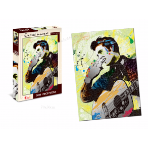 Ikonisk billede af Elvis Presley (1000 brk. pap)