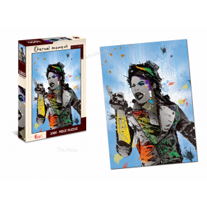 Ikonisk billede af Michael Jackson (1000 brk. pap)