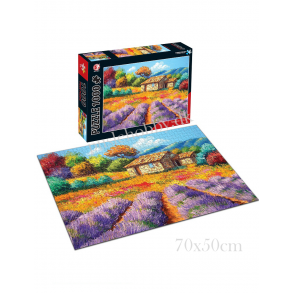 Impressionistisk lavendelmark (1000 brk. pap)