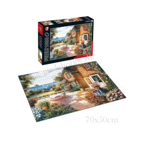 Terrasse med havudsigt (1000 brk. pap)