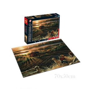 Solnedgang over marken (1000 brk. pap)