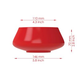 2-delt Gipsform til morgenmadssk�l, �110mm