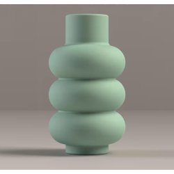2-delt Gipsform til vase med 3 ringe, h�jde 180 mm