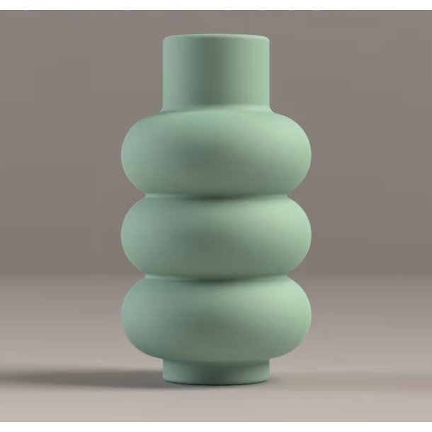 2-delt Gipsform til vase med 3 ringe, h�jde 180 mm