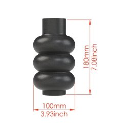 2-delt Gipsform til vase med 3 ringe, h�jde 180 mm