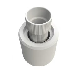 Gipsform til kop med lodrette striber, h�jde 100 mm