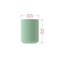 Gipsform til vase med lamelm�nster, h�jde 126mm