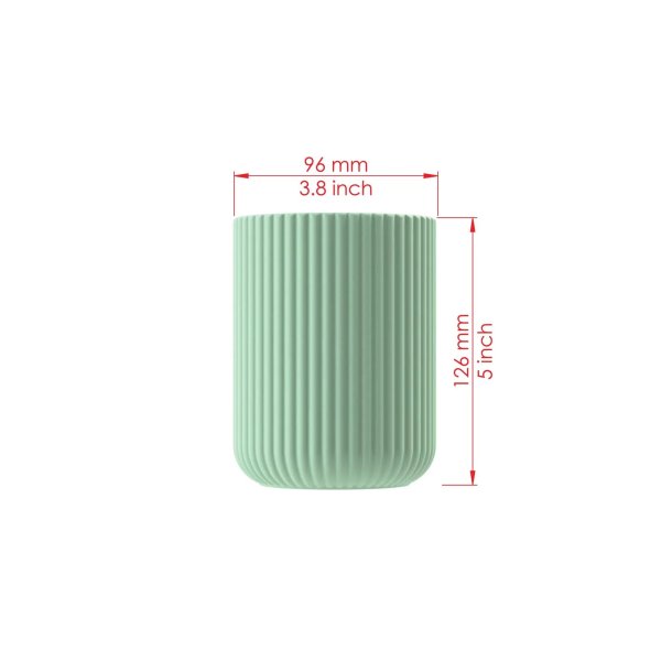 Gipsform til vase med lamelm�nster, h�jde 126mm