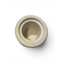 Gipsform til vase med lamelm�nster, h�jde 126mm
