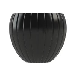 5-delt Gipsform til vase med bredt lamelm�nster, h�jde 160mm