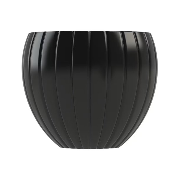 5-delt Gipsform til vase med bredt lamelm�nster, h�jde 160mm