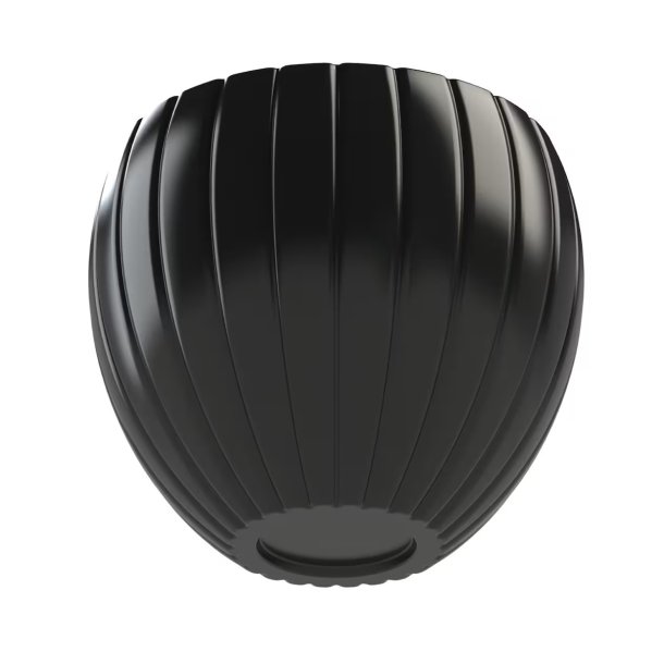 5-delt Gipsform til vase med bredt lamelm�nster, h�jde 160mm