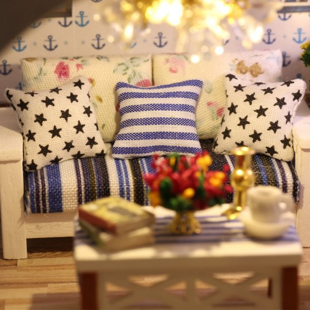 Det hvide hus med blt tag