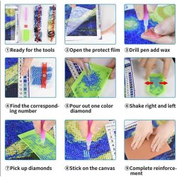 Rhinstensbroderi M001 (40x50)