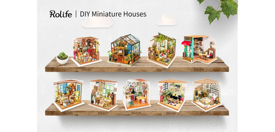 Miniature huse/værelser