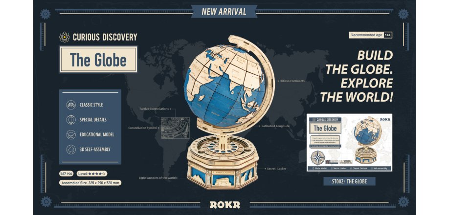 Stor Globus i farver<br>
